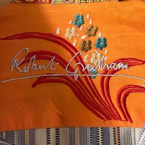 Robert Graham Multicolored Striped Long Sleeve Button Down Men's Shirt Sz Medium